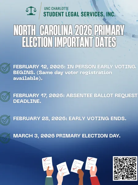 North Carolina 2025 Primary Election Important Dates 